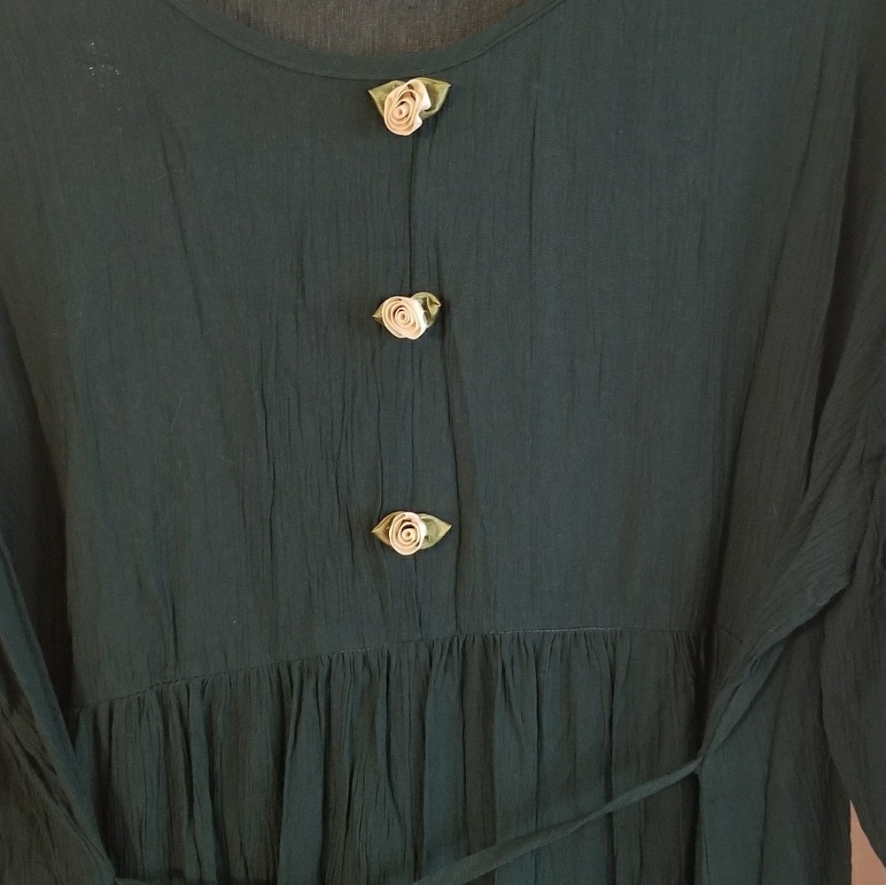Vintage Green Maternity dress - Picture 2 of 3